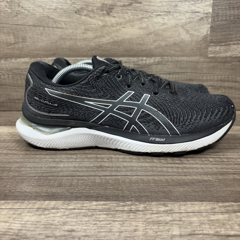 Asics Gel-Cumulus 24 Gray Black Womens US Size 8.5 EUR 40 1012B206 Running Shoes